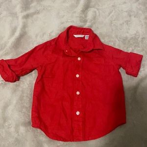 Janie and jack Red toddler shirt
